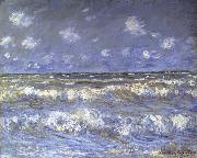 Claude Monet A Stormy Sea oil painting on canvas